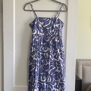 Jessica Simpson Purple and White Cotton Dress